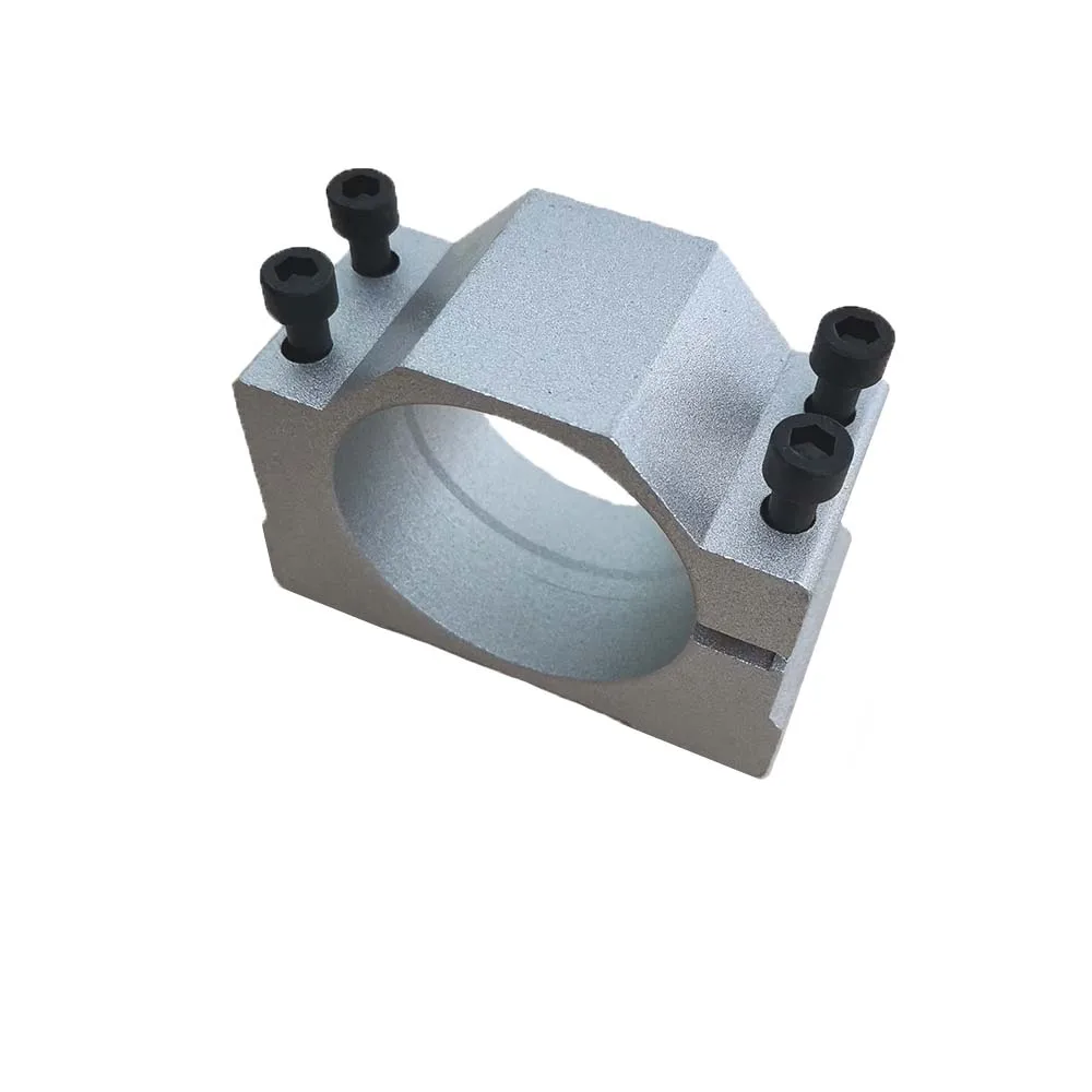 1PCS Spindle motor brackets 57mm clamp for 300w 400w 500w milling machine spindle aluminum | Инструменты