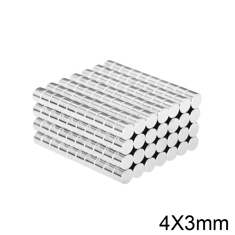 50/100/200/500/1000 шт 4x3 маленькие круглые мощные магниты 4 мм х 3 суперсильные неодимовый