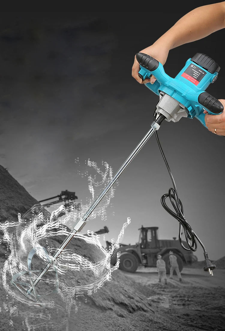 1800W Handheld Electric Paint Coating Cement Mixer Regulating for Concretes Grouts Mixing | Инструменты