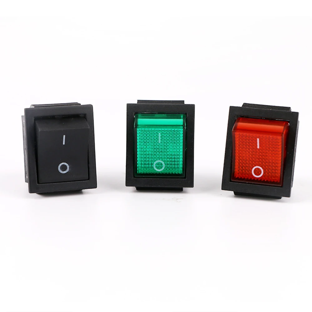 Kcd2 1pcs rocker switch power 3 positions 6 electrical equipment with light 16a 250vac / 20a 125va | Обустройство дома