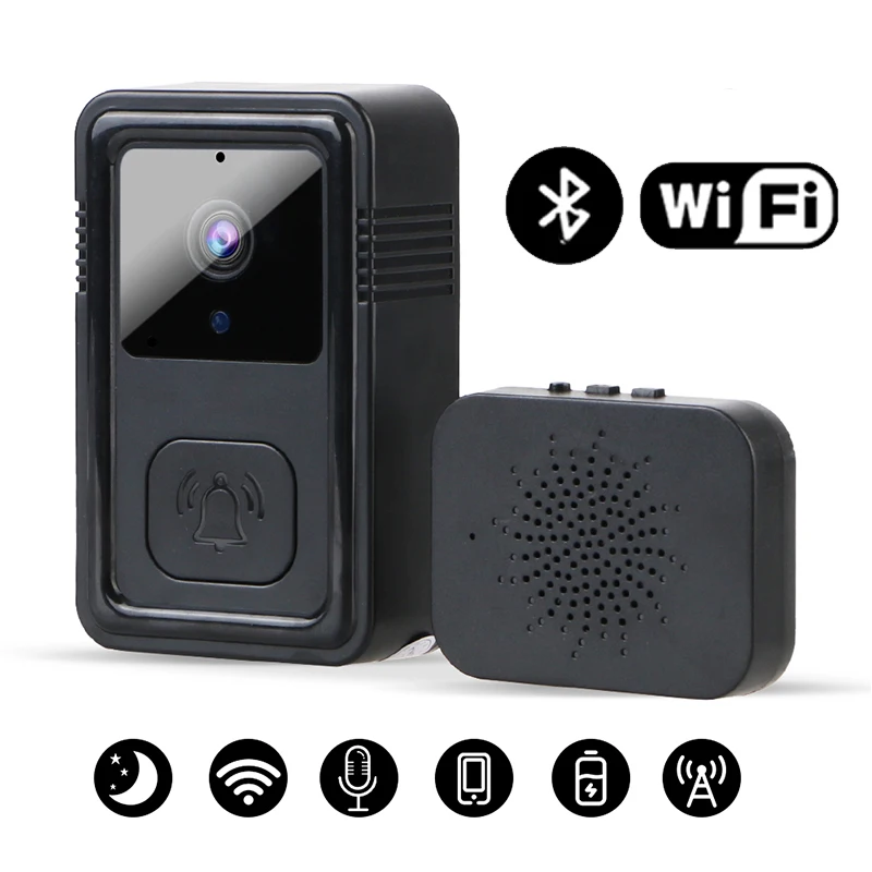 Видео дверной звонок безопасный Wi-Fi для домашнего домофона изменение голоса HD