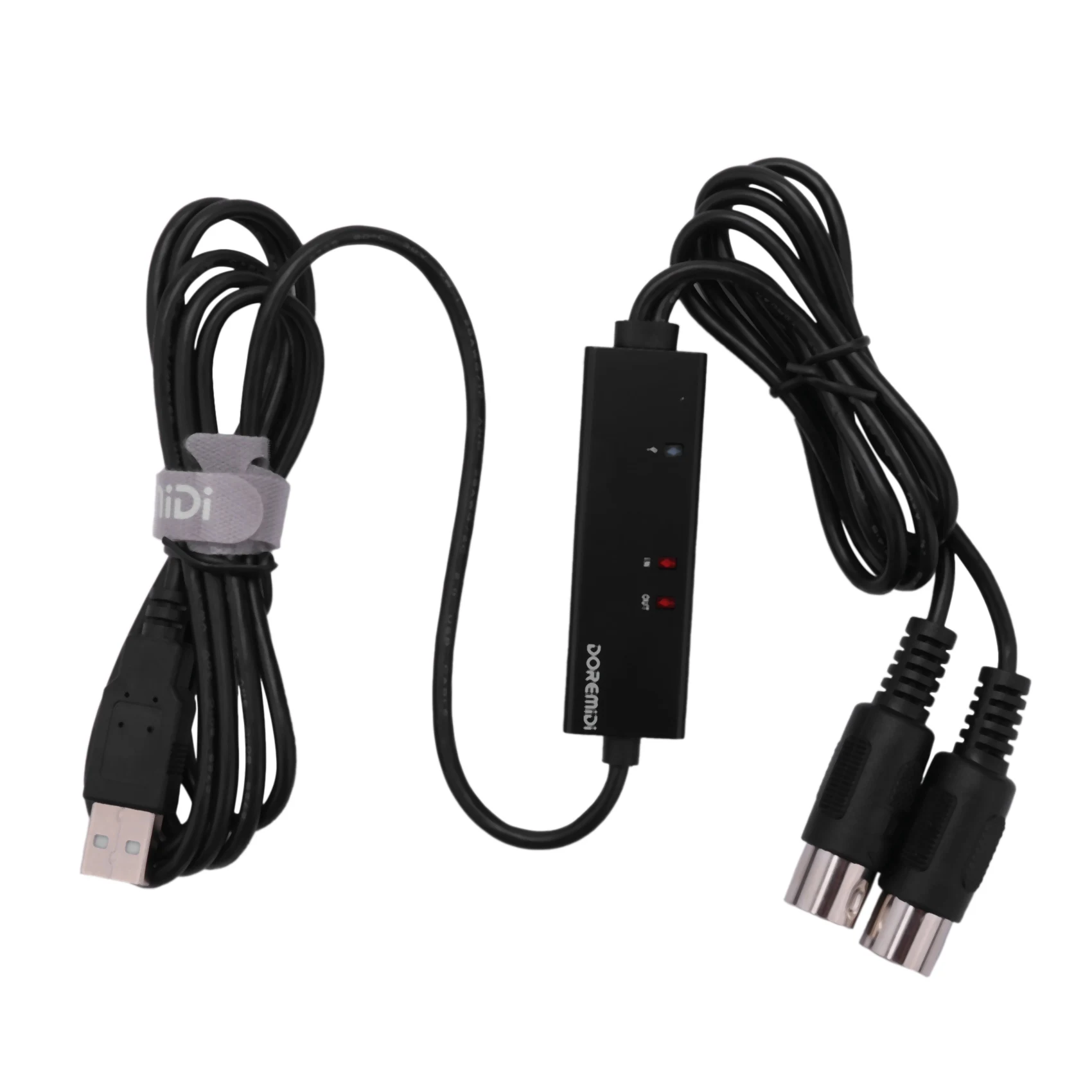 DOREMiDi MTU-10 Кабель MIDI-USB USB-MIDI-конвертер со световым индикатором Чип обработки FTP