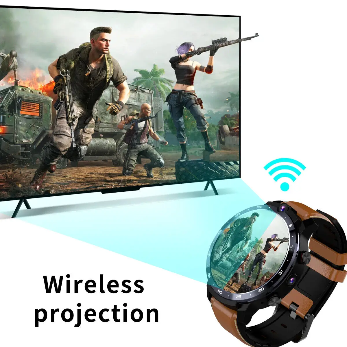 5MP + 8MP LEM12 Pro Global 4G разблокированный 4GB 64GB Смарт-часы водонепроницаемый телефон HD