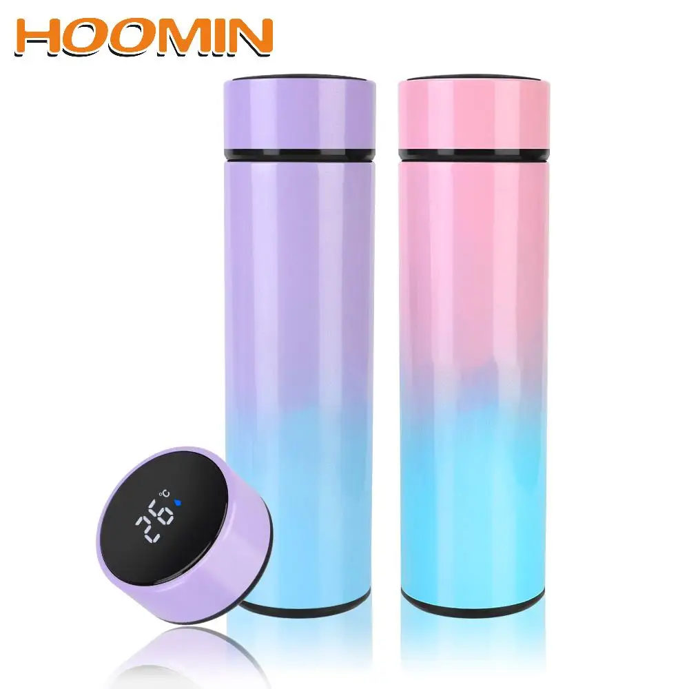 Бутылка для воды HOOMIN уличная дорожная цифровая чашка кофе со светодиодным
