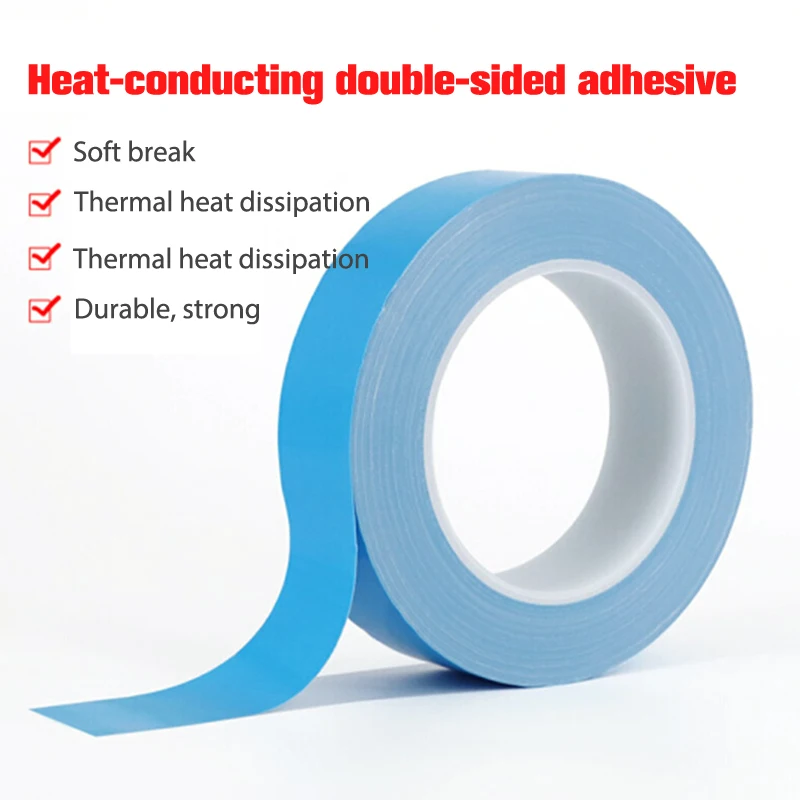25m/roll Thermally Conductive Double-sided Insulating Tape 1.2w/m-k Ultra-thin Film For Chip Pcb Led Strip Heatsin - купить по