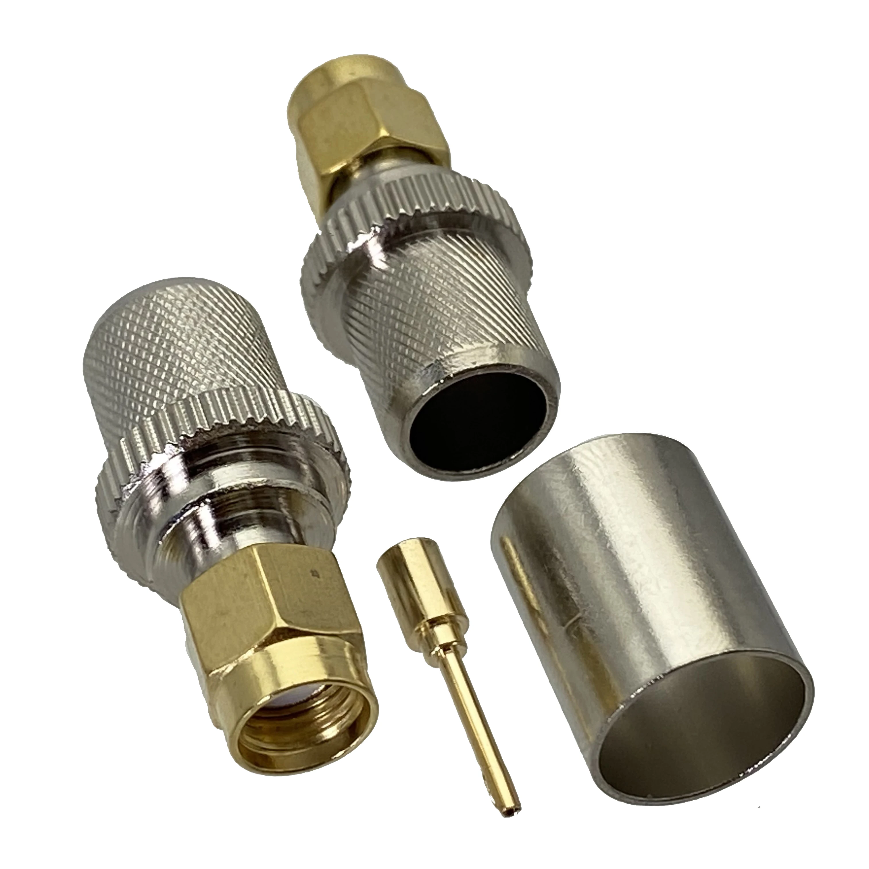 10 шт. разъем RP SMA обжимной RG8 LMR400 RG213 RG165 RG393 RG214 кабель RF коаксиальный провод клеммы