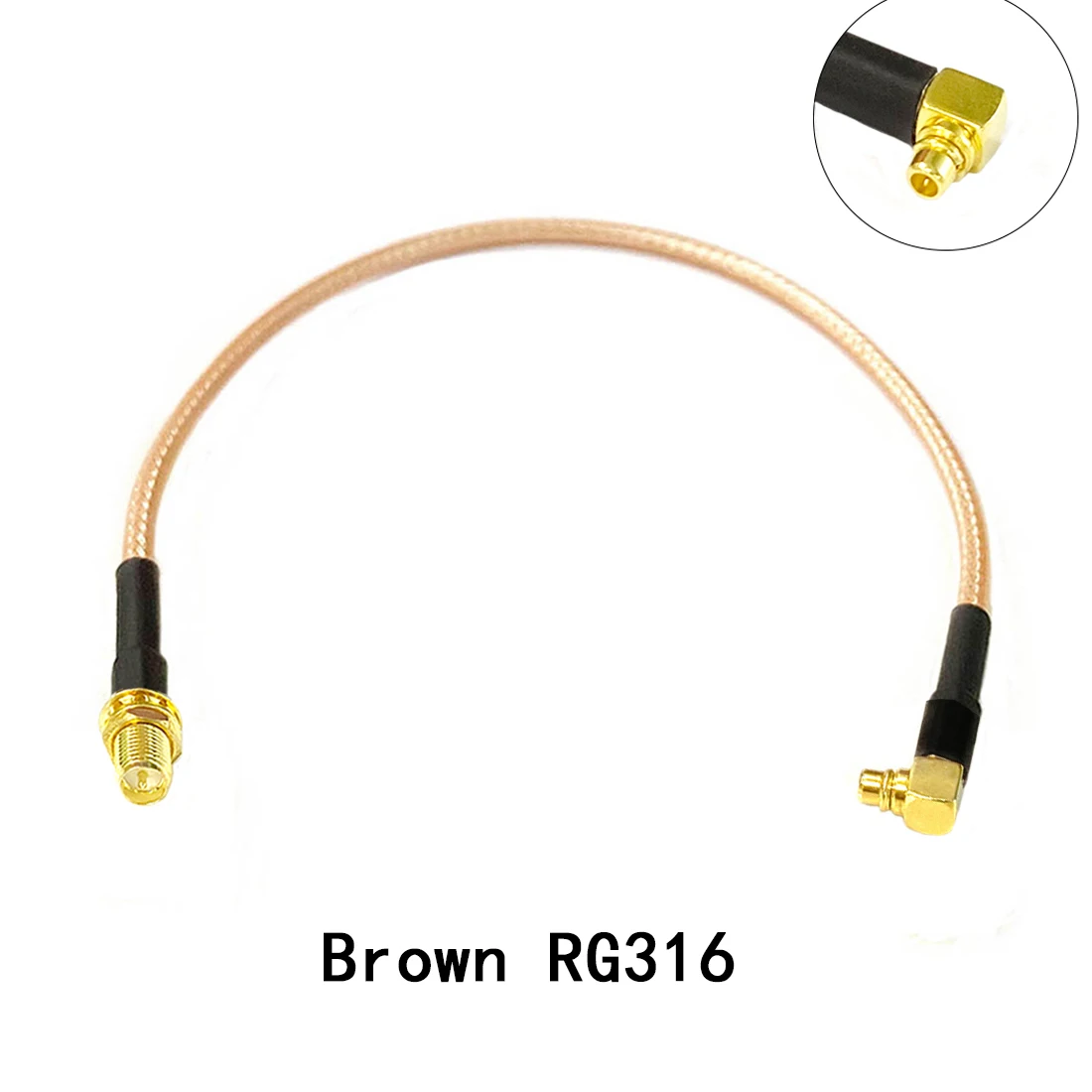 Коннектор RP SMA Мама штекер MMCX отрезок под прямым углом кабель RG316 RG174 RG178 15 см 6