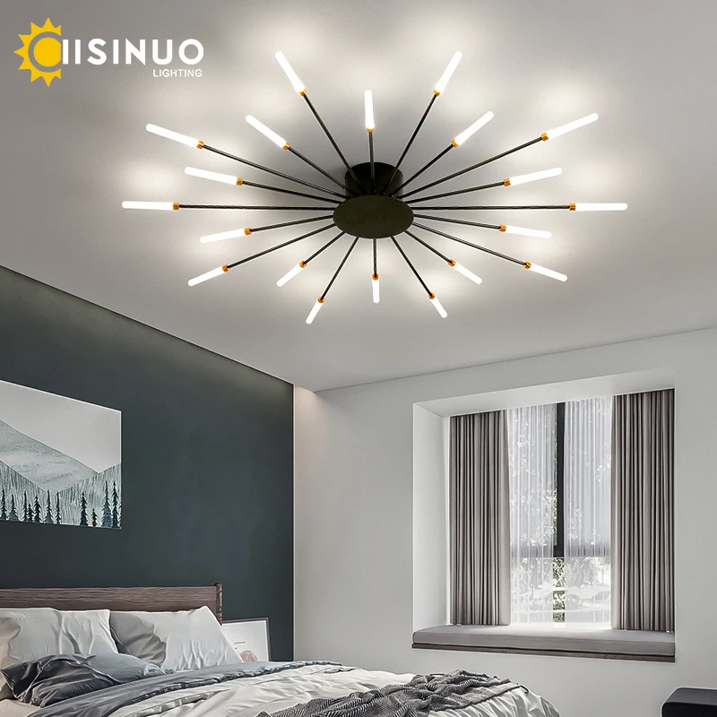 LED Modern Chandelier Simple Atmosphere Nordic Creative Firework Ceiling Lamp for Home Living room bedroom decoration Lightings |