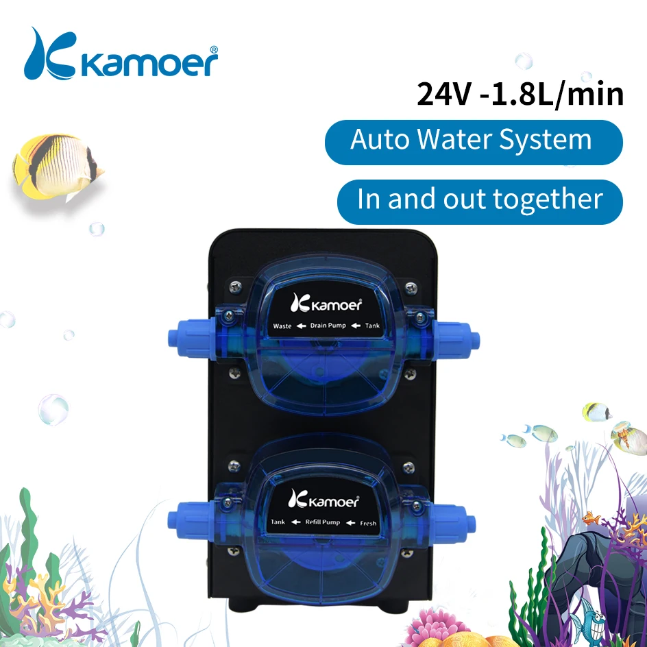 Wi-Fi автоматический Насос Kamoer X2SR с двумя шаговыми перистальтическими насосами для