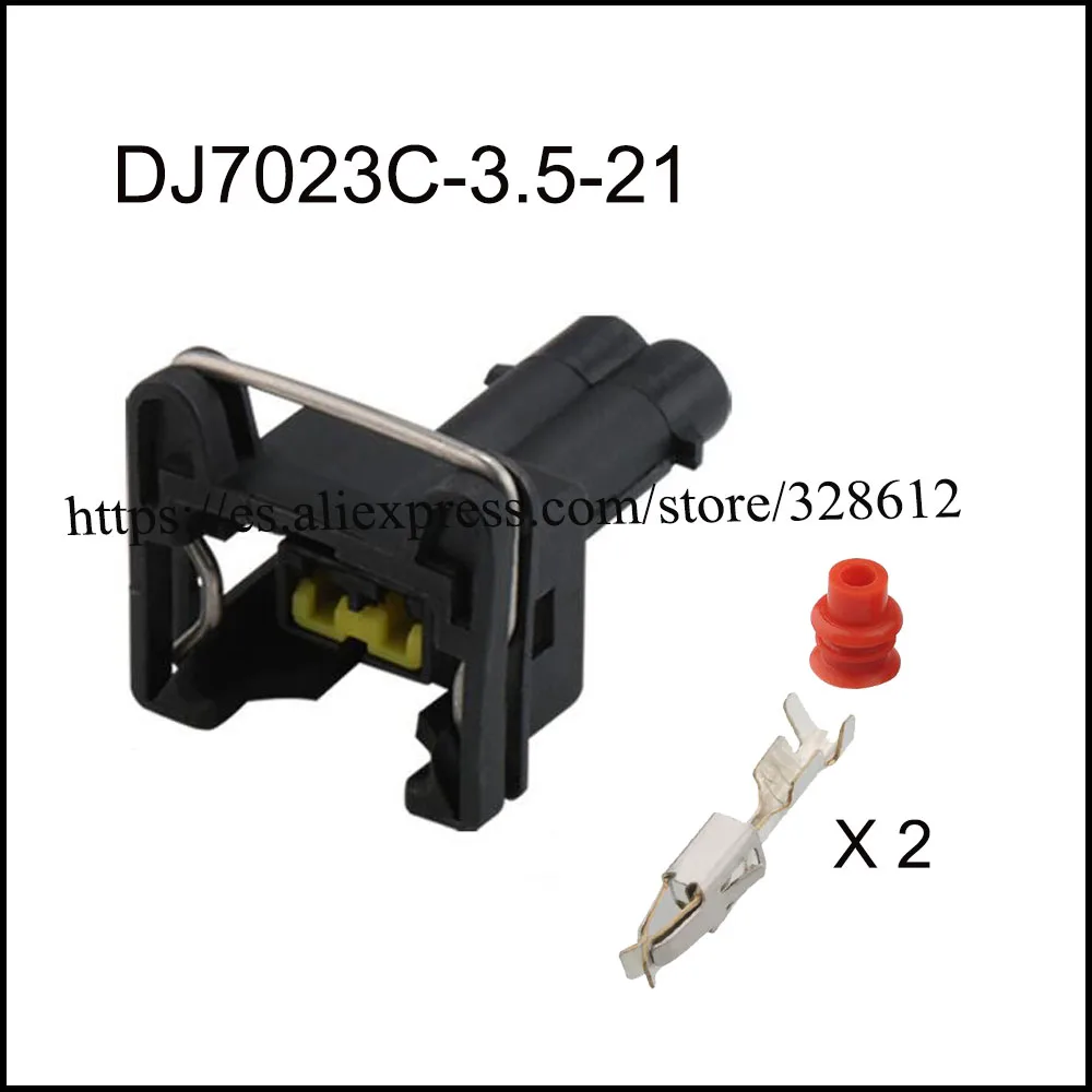 100set DJ7023C-3.5-21 car wire Waterproof female male cable connector 2 pin automotive Plugs socket Includes terminal seal - купить по