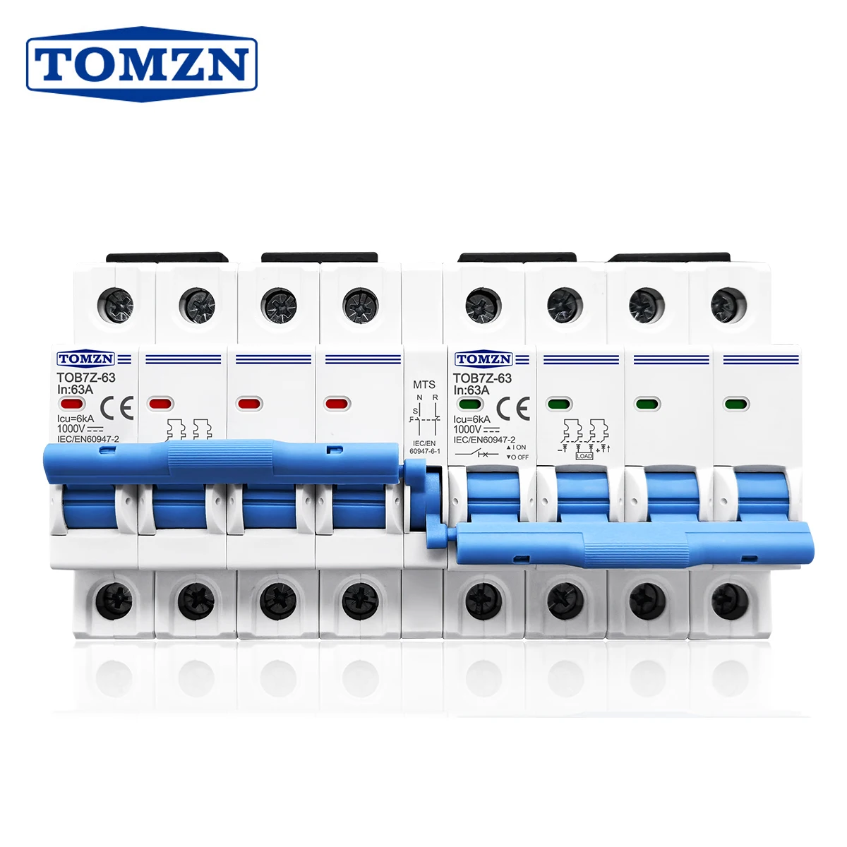 TOMZN 4P plus DC MTS Двойная мощность Ручной переключатель передачи Автоматический