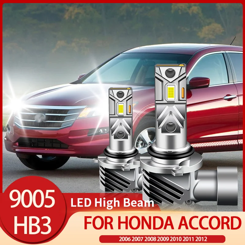 2 шт. CANbus 6500K светодиодные фары дальнего света белые HB3/9005 для Honda Accord 2006 2007 2008 2009 2010