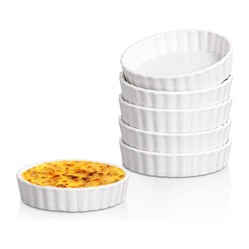 5 унций крем-брюле Ramekins Женская посуда для приготовления пищи Tart Pan безопасные