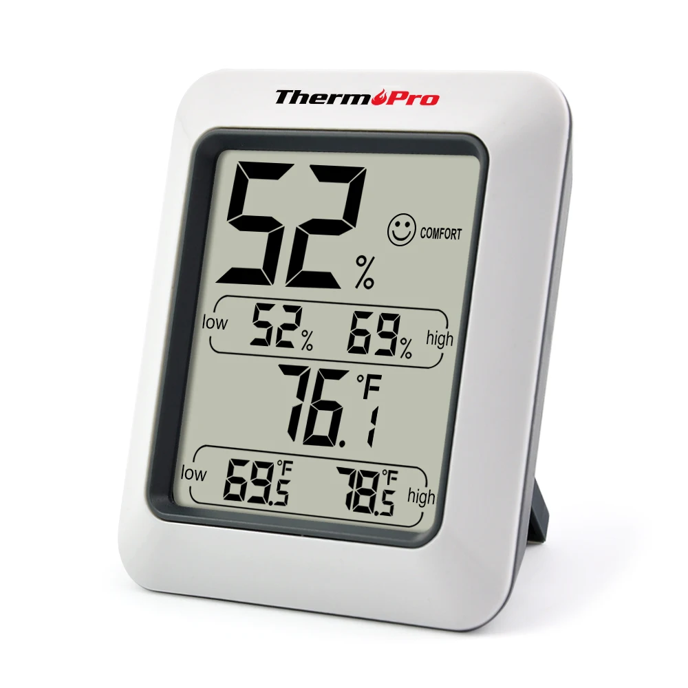 Цифровой Комнатный термометр ThermoPro TP50 гигрометр монитор температуры и влажности