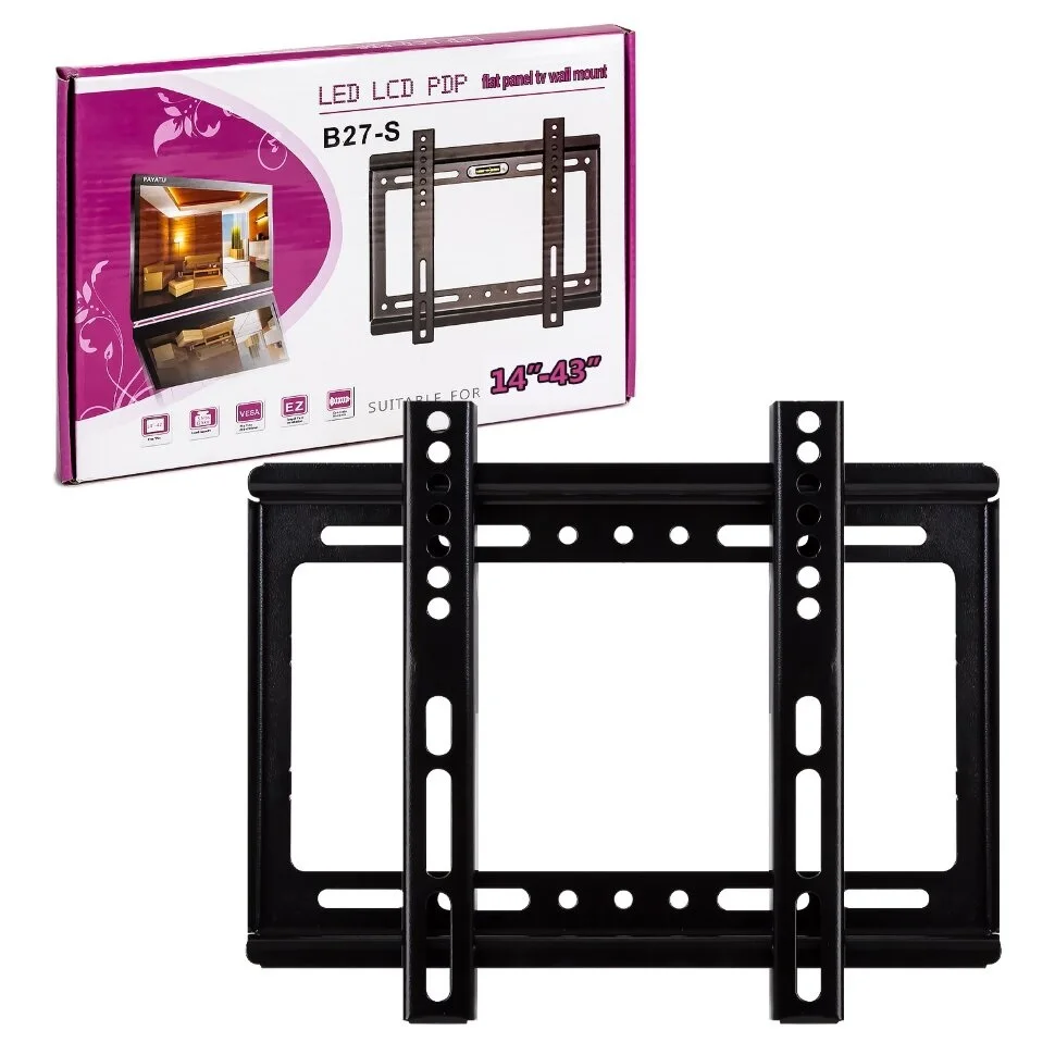 Wall Mount bracket tvb-b27s Diagonal TV 14 "-43" load up to 18 kg VESA 75*75mm 100*100mm 200*200mm |