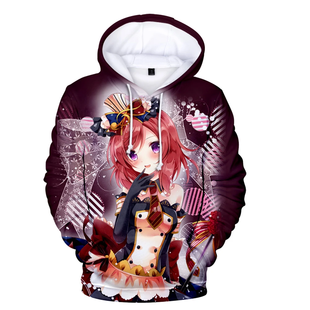Аниме LoveLive! Модный осенний костюм Nishikino Maki МК школьный идол 3D Winer худи спортивная