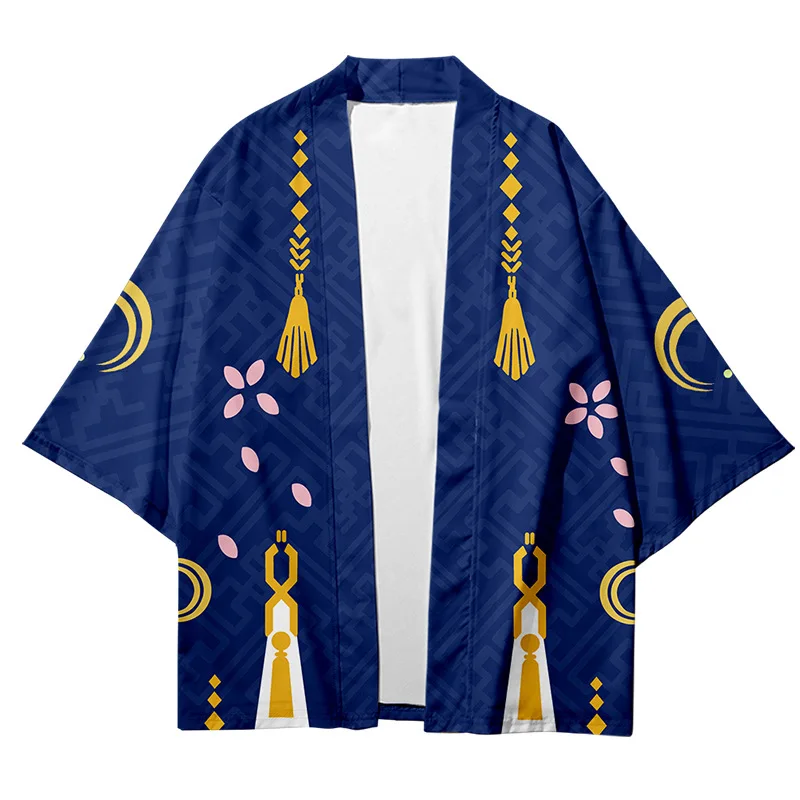 Фото Размера плюс 6XL пляжное кимоно в японском стиле уличная одежда для мужчин и Размера плюс 6XL пляжное кимоно в японском стиле уличная одежда для мужчин и