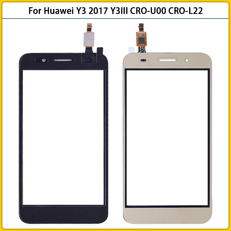 10 шт. Новый сенсорный экран Y5 Lite для Huawei Y3 2017 CRO-U00 CRO-L02 Сенсорная панель дигитайзер