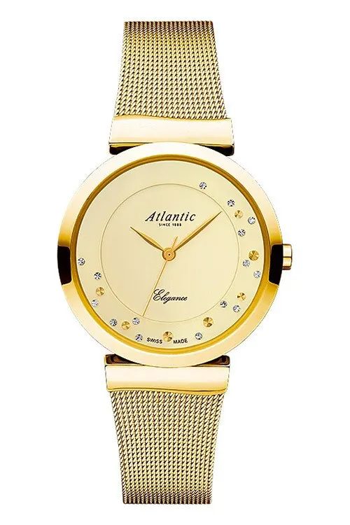 Часы ``ATLANTIC`` 29039.45.39MB женские швейцарские часы с кристаллами Swarovski - купить по