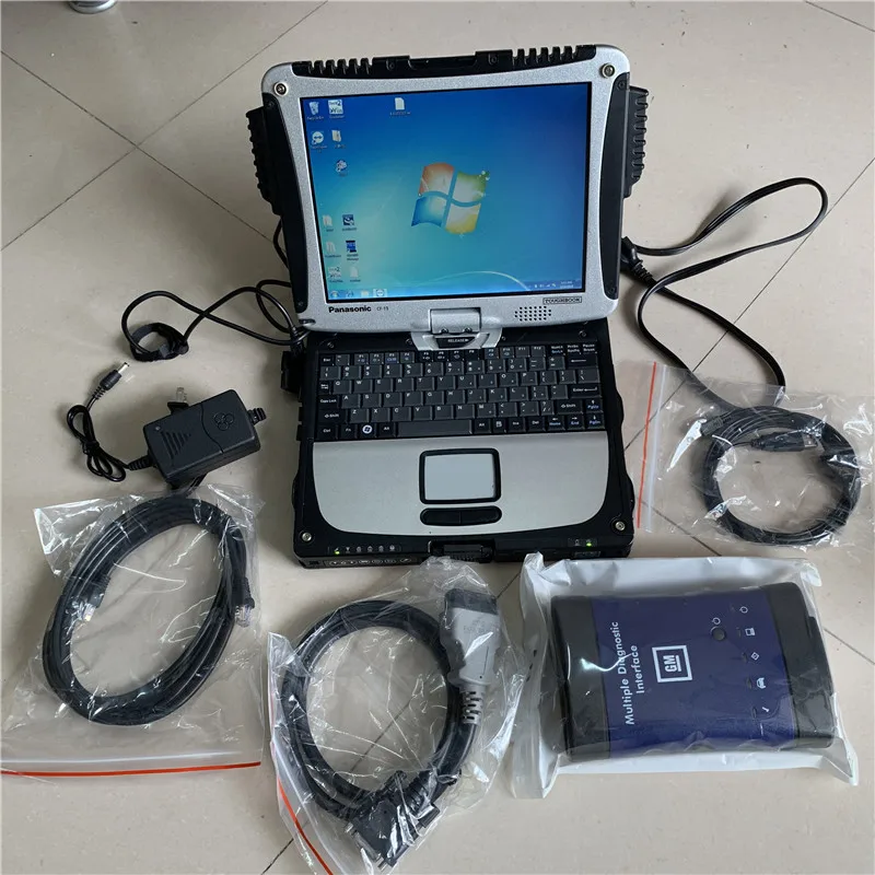 Фото WIFI Новый многоканальный диагностический интерфейс G-M Scanner G/M MDI с программным обеспечением GDS2+TECH2WIN на жестком диске в ноутбуке CF-19 сенсорным экраном 4G включен WIFI Новый многоканальный диагностический интерфейс G-M Scanner G/M MDI с программным обеспечением GDS2+TECH2WIN на жестком диске в ноутбуке CF-19 сенсорным экраном 4G включен