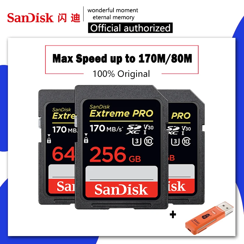 Фото Карта памяти SanDisk Extreme Pro/Ultra объемом 32 64 128 ГБ U3/U1 SD 256 512 16 Flash SDXC SDHC Карта памяти SanDisk Extreme Pro/Ultra объемом 32 64 128 ГБ U3/U1 SD 256 512 16 Flash SDXC SDHC