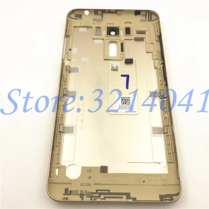 Фото 10 шт. / лот Задняя крышка корпуса для батареи размером 5 дюйма ASUS Zenfone 3 Laser ZC551KL с объективом камеры + кнопками управления громкостью и питанием на ней 10 шт. / лот Задняя крышка корпуса для батареи размером 5 дюйма ASUS Zenfone 3 Laser ZC551KL с объективом камеры + кнопками управления громкостью и питанием на ней