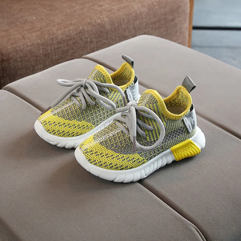 2019 new color matching men's breathable mesh casual shoes non-slip children's spring baby toddler size 21-30 Детская одежда