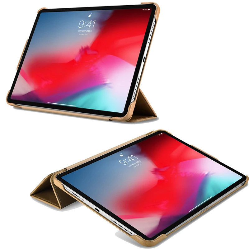 Фото Оригинальный чехол из кожи ICARER для Apple iPad Pro 12.9 2018 Fashion Flip Magnet Smart Cover Funda Оригинальный чехол из кожи ICARER для Apple iPad Pro 12.9 2018 Fashion Flip Magnet Smart Cover Funda
