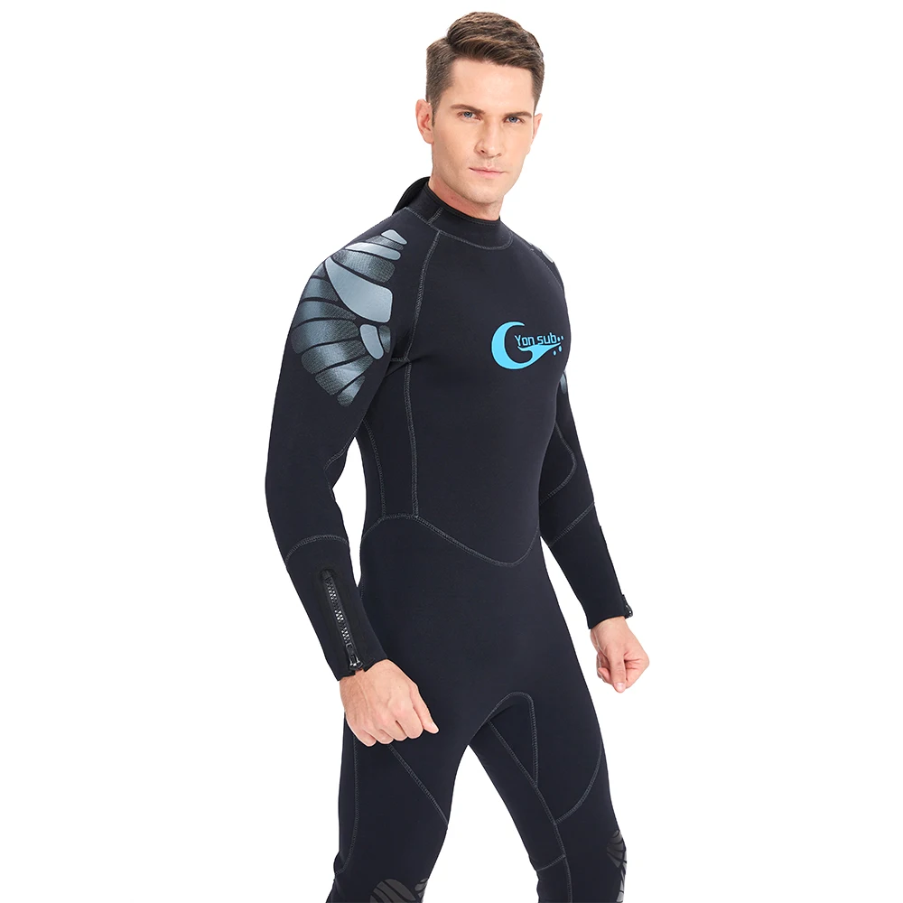 Фото Гидрокостюм YONSUB Neoprene Scuba 5MM Man для серфинга подводной охоты и плавания черный YW5001 Гидрокостюм YONSUB Neoprene Scuba 5MM Man для серфинга подводной охоты и плавания черный YW5001