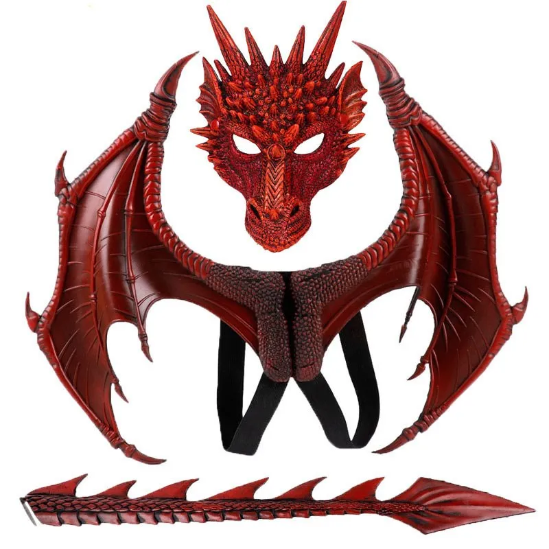 Детский карнавальный костюм Cospty Dragon вечерние костюмы с крыльями и хвостом для