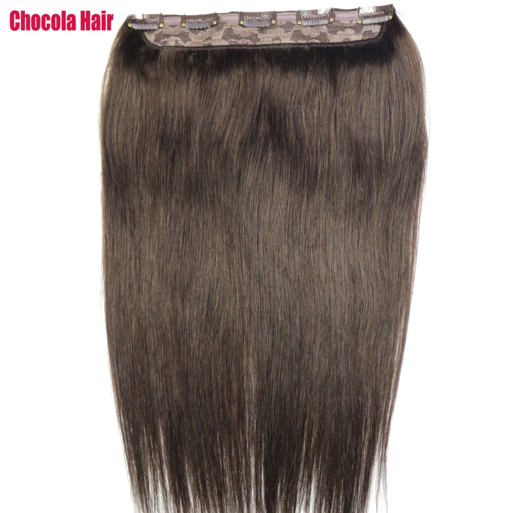 Фото Chocala 20 "-28" фабричного производства Волосы Remy 80 г Одна деталь Набор с 5 клипов в Chocala 20 "-28" фабричного производства Волосы Remy 80 г Одна деталь Набор с 5 клипов в