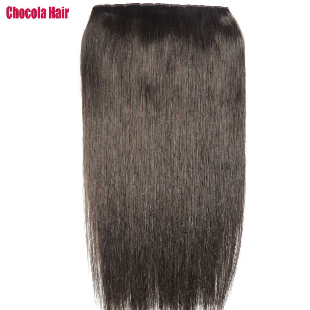 Фото Chocala 20 "-28" фабричного производства Волосы Remy 80 г Одна деталь Набор с 5 клипов в Chocala 20 "-28" фабричного производства Волосы Remy 80 г Одна деталь Набор с 5 клипов в