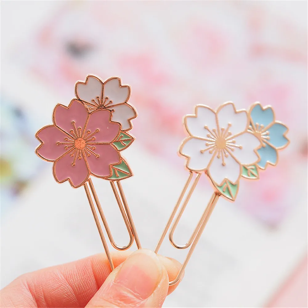 Цветная закладка для бумаги Cherry Sakura рекламный подарок канцелярские