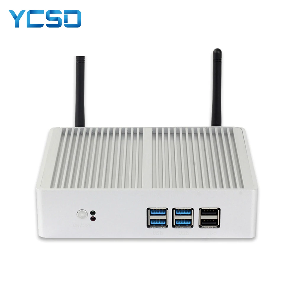 YCSD неттоп офисный компьютер 8USB Мини ПК Intel Core i3 4005U 5005U i5 5300U 4200U Windows 10 pro HTPC 4K HD-MI VGA WiFi