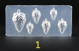 1 шт. УФ-смола ювелирное изделие Жидкая силиконовая форма 3D Клубничные цветы
