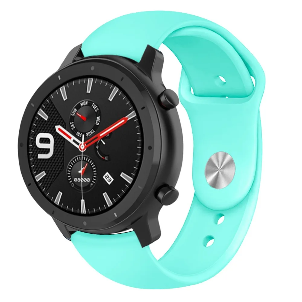 Фото 20мм 22мм силиконовый ремешок для часов Huami Amazfit GTR 42мм 47мм / Stratos 2 2S Smart Watch Bracelet Wristband HUAWEI GT on 20мм 22мм силиконовый ремешок для часов Huami Amazfit GTR 42мм 47мм / Stratos 2 2S Smart Watch Bracelet Wristband HUAWEI GT on