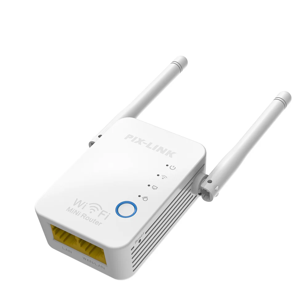PIXLINK Беспроводной усилитель сигнала маршрутизатора WiFi повторитель диапазона 300 Мбит/с WiFi усилитель 2,4 ГГц Wi-Fi ультрабуст точка доступа.