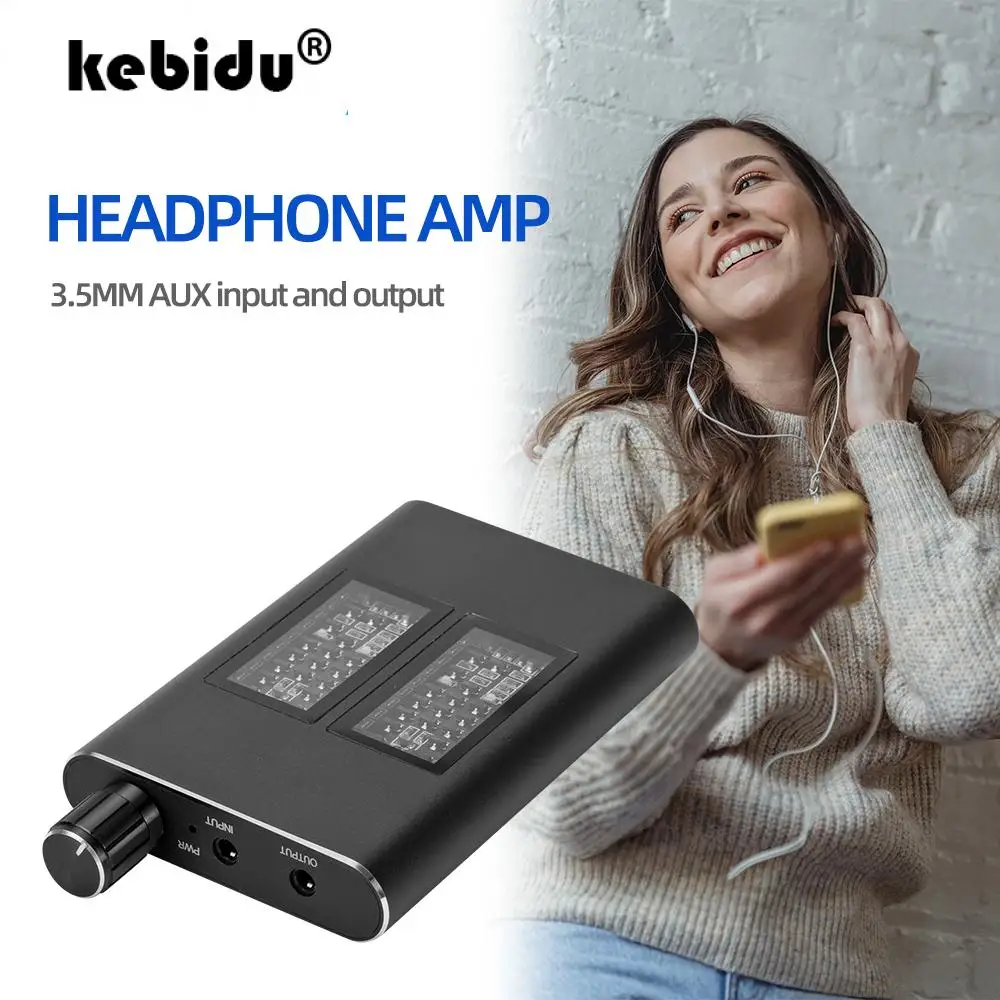 Усилитель наушников класса А 16-150 Ом HiFi Earphone Amp с регулировкой звука и 3,5 мм аудиокабелем для музыкального плеера или телефона.