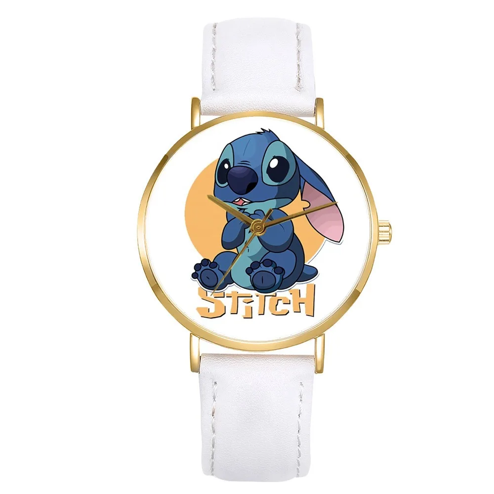 Новинка детские часы Disney Мультяшные аниме-фигурки Стич-указка ремешок из