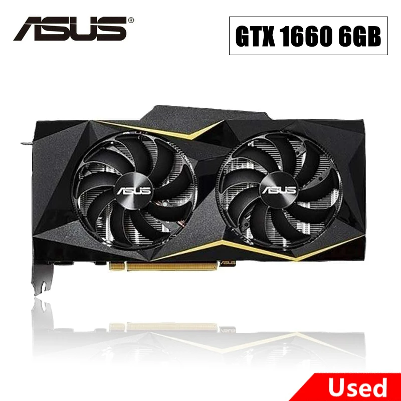 Б/у графическая карта ASUS GTX 1660 6 ГБ графический процессор для NVIDIA - купить по