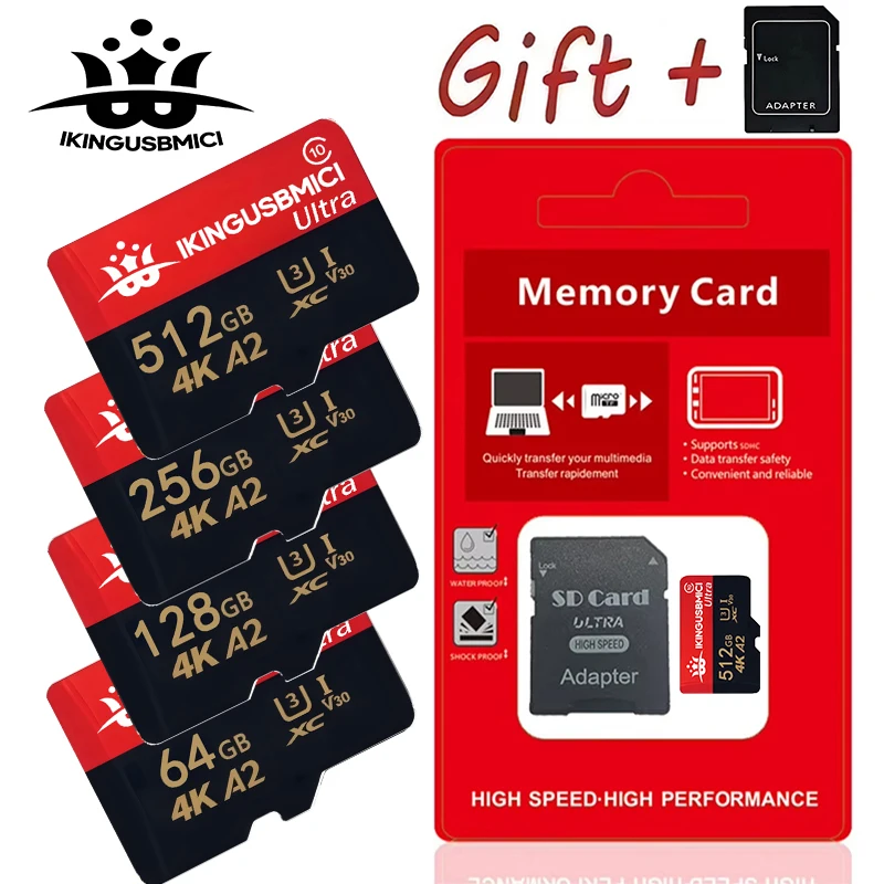Карта памяти Micro SD Extreme Micro SDXC UHS-I A2 U3 для 4K видео, высокоскоростная карта MicroSD для камер GoPro, DJI, Nintendo