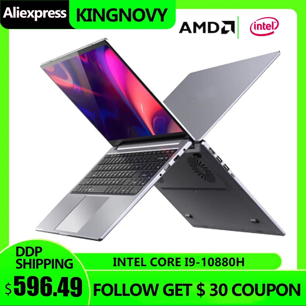 Игровой компьютер Intel i9 10880H i7 9750H 15 6 'ɿHD DDR4 NVMe SSD металлический ультрабук