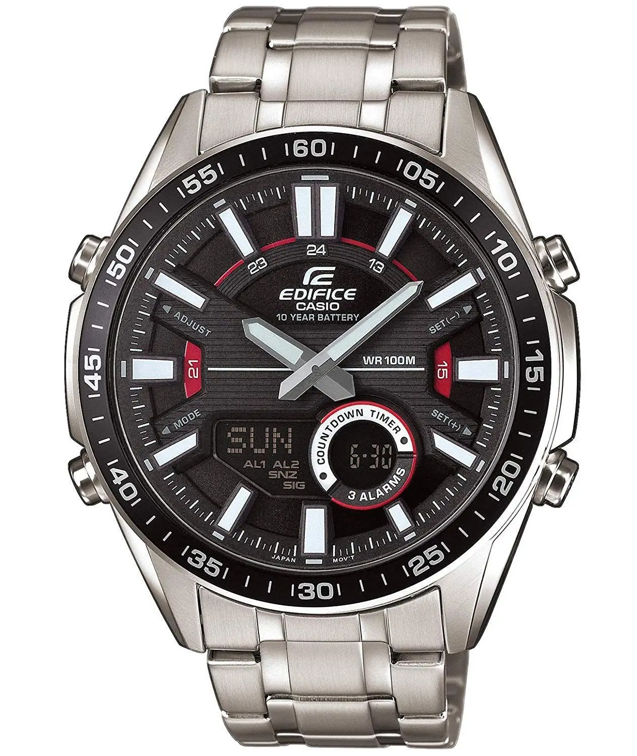 Часы Casio Edifice EFV-C100D-1A - оригинальные кварцевые мужские наручные часы с официальной гарантией. Часы на запястье, стиль классический.