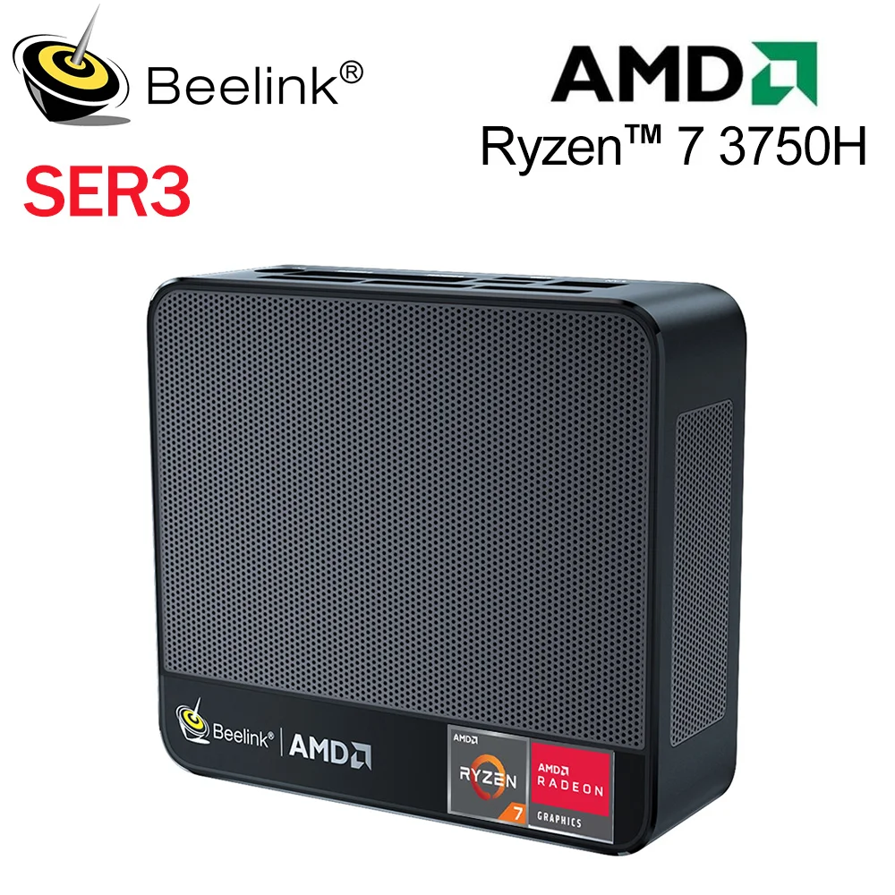 Beelink SER3 R7 3750H Windows 11 мини ПК AMD Ryzen 7 DDR4 8 ГБ SSD 256 16 500 Гб Wifi5 4K Dual HD 1000M настольный