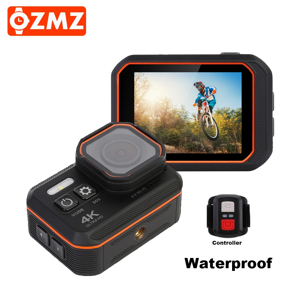 Экшн-камера OZMZ Ultra HD 4K водостойкая IP67 1080p | Электроника