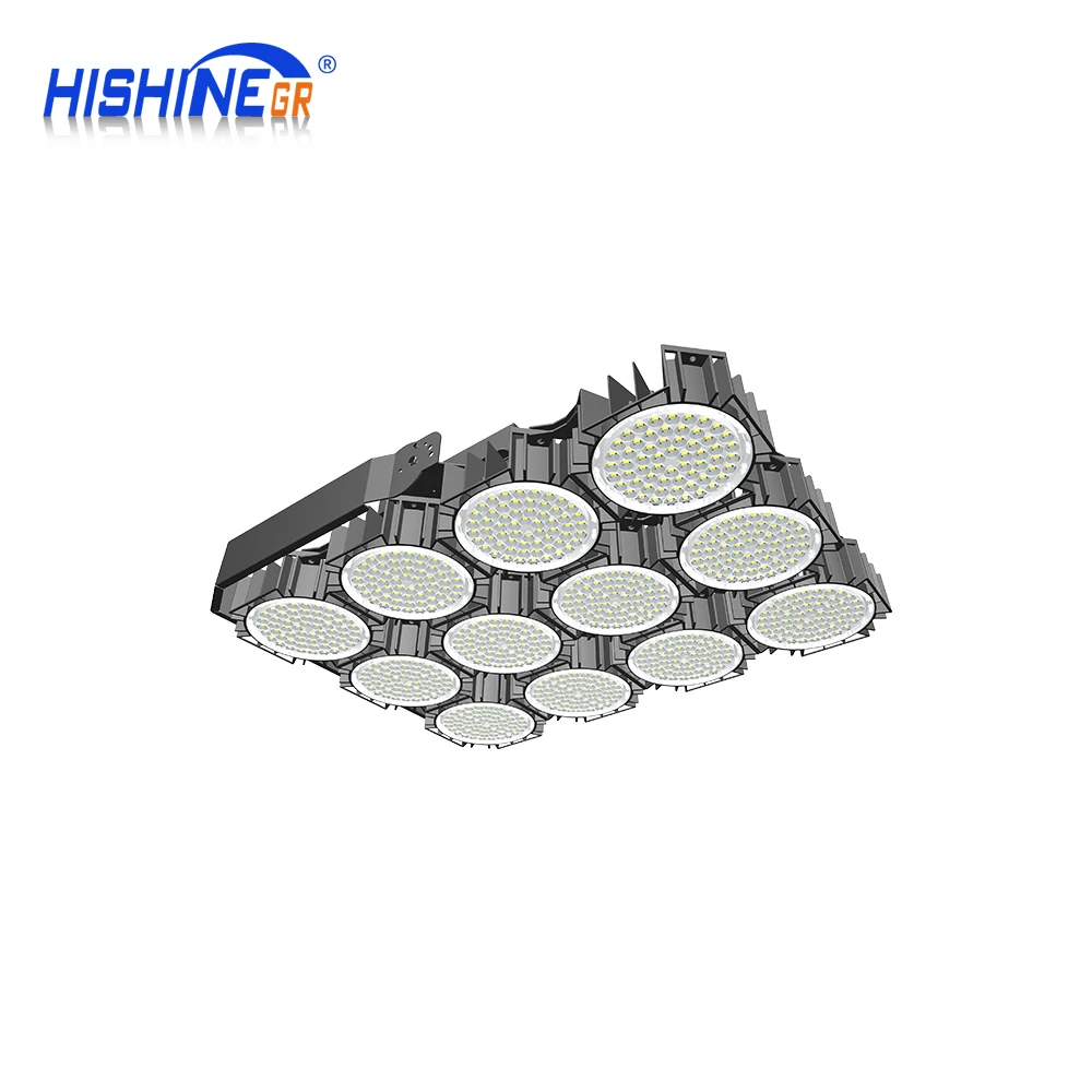 LED Street Light led high mast light pole 1300W dimmable flood IP67 football stadium DLC CE Лампы и освещение