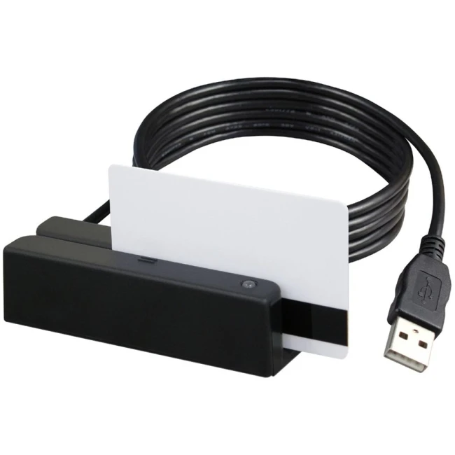 Считыватель магнитных карт (Ридер) MSR213V-33 1&amp2&amp3 дорожки USB-Virtual COM (черный) - купить