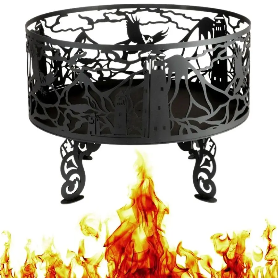 Фото МЕТАЛЛИЧЕСКАЯ КРУГЛАЯ КОСТРОВАЯ ЧАША FIRE BOWLS СТОРОЖЕВАЯ БАШНЯ 60Х60 СМ ИЗ МЕТАЛЛИЧЕСКАЯ КРУГЛАЯ КОСТРОВАЯ ЧАША FIRE BOWLS СТОРОЖЕВАЯ БАШНЯ 60Х60 СМ ИЗ