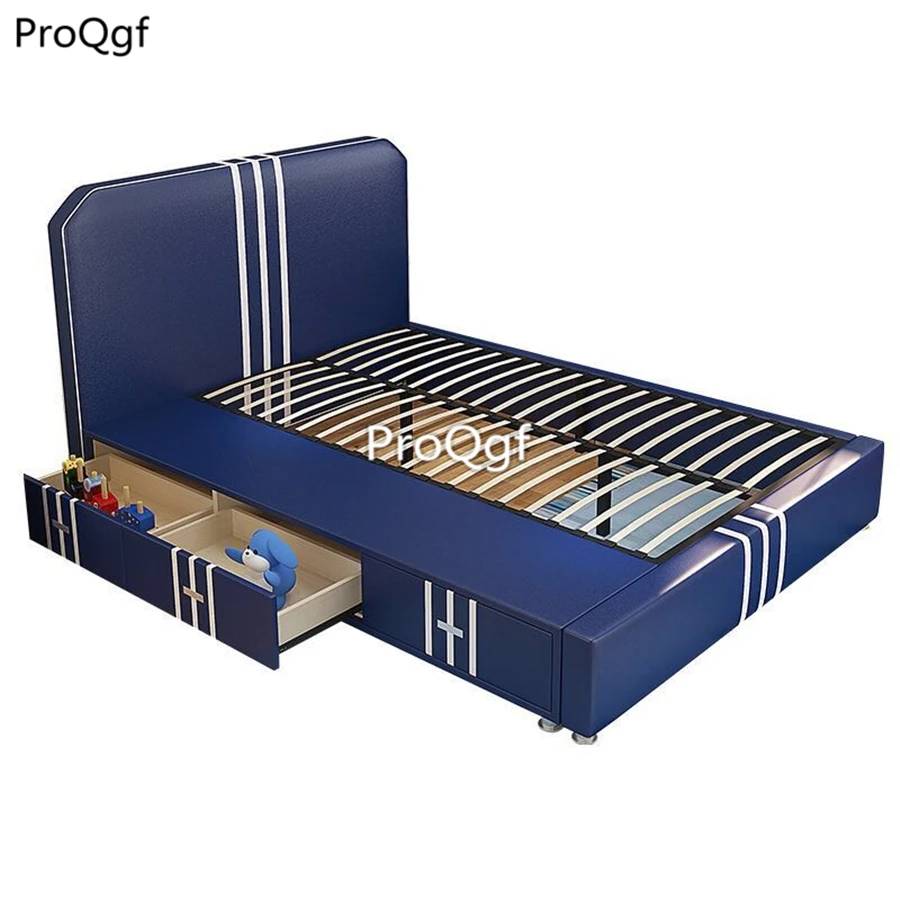 Ngryise полосатая милая розово-голубая двухцветная кровать для спальни.