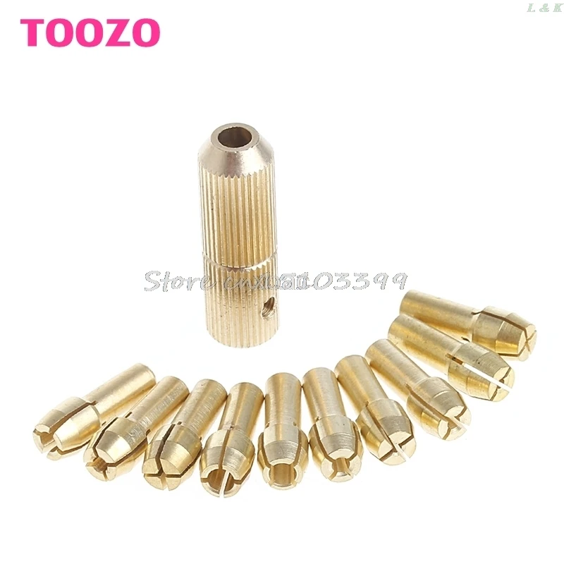 Патрон для электродрели 0 5-3 2 мм + 10 шт. | Сверла